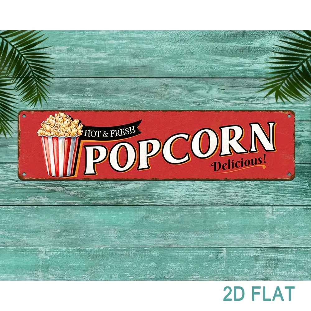 Home Cinema Design - لافتة فشار من الألومنيوم بتصميم عتيق،