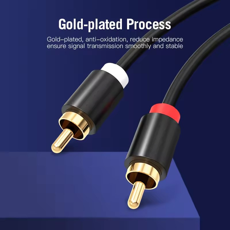 HIFI ستيريو كابل RCA 2RCA إلى  - مراجعة Home Cinema Reviews وسعره