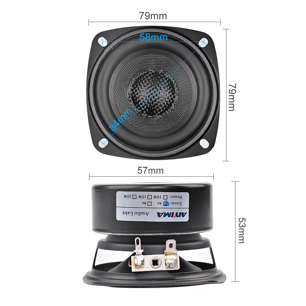 AIYIMA 2 قطعة 3 بوصة الصوت سما - مراجعة Home Cinema Accessories وسعره