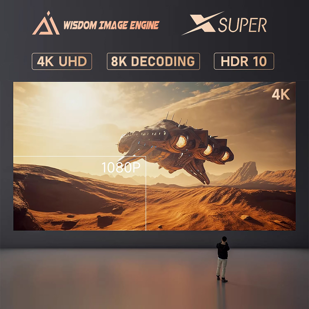 جهاز عرض دانجبي F6 DLP بدقة 4K - مراجعة Home Cinema Equipment وسعره