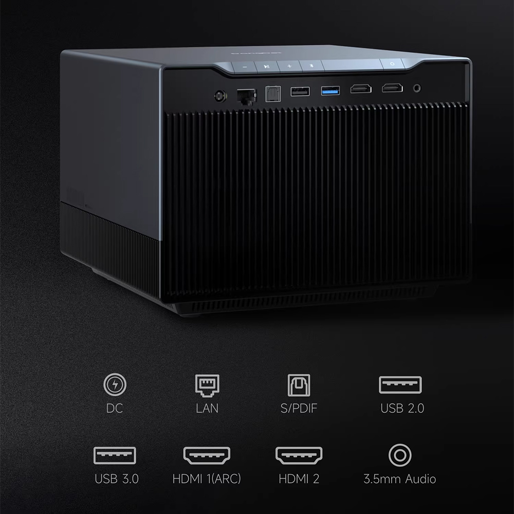 جهاز عرض دانجبي F6 DLP بدقة 4K - مراجعة Home Cinema Equipment وسعره