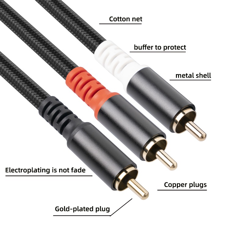 1/2/3M 1 RCA ذكر إلى 2 RCA ذكر - مراجعة Home Cinema Reviews وسعره