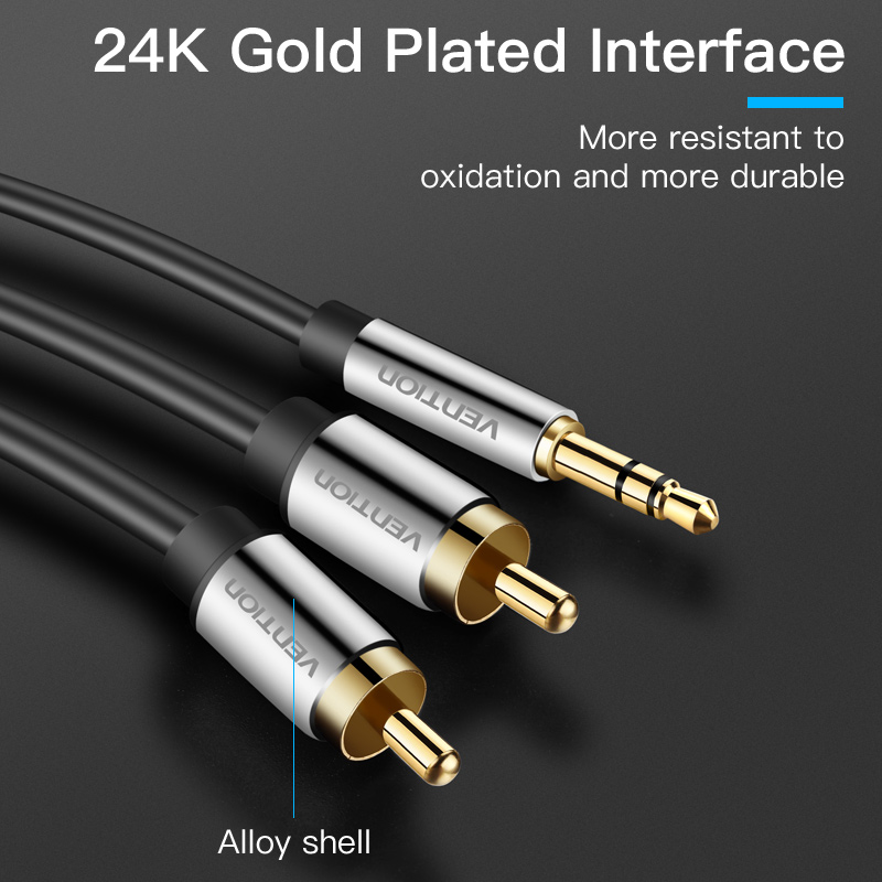 Vention كابل RCA 3.5 إلى 2rca  - مراجعة Home Cinema Reviews وسعره